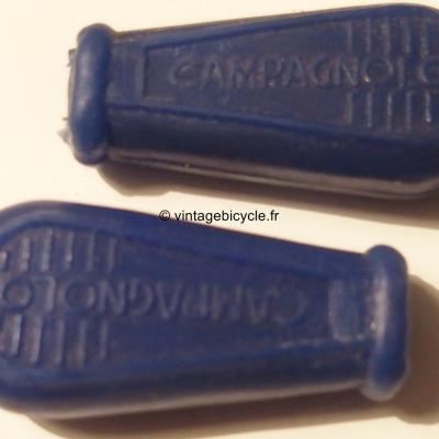 CAMPAGNOLO blue rubber covers shifter, quick release skewer NOS