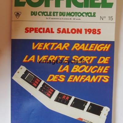 L'OFFICIEL du cycle et du motocycle 1985 - 09 - N°15 septembre / octobre 1985