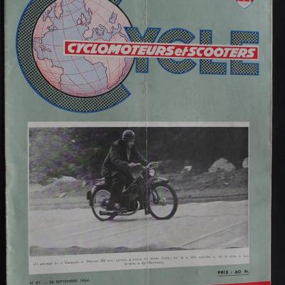 LE CYCLE 1954 - 09 - N°21 Septembre 1954