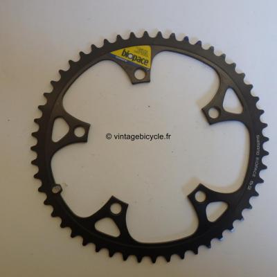 SHIMANO 52t Chainring Biopace Hard anodized aluminum bcd 130mm NOS