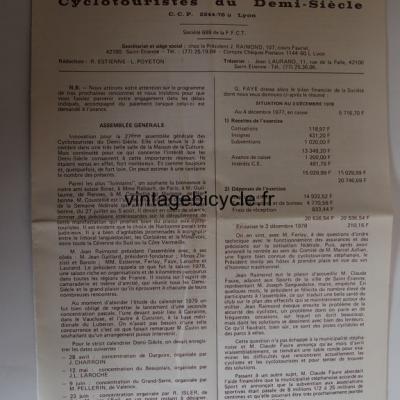 CYCLOTOURISTES DU DEMI-SIECLE 1979 - 03 - N° 19 mars 1979