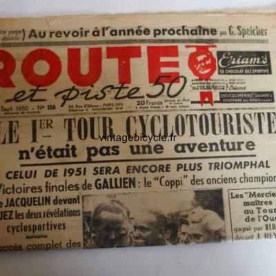 ROUTE ET PISTE 1950 - 09 - N°116 SEPTEMBRE 1950