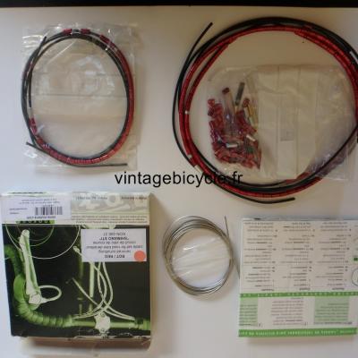 NOKON Low Friction derailleur Cable System. Road Bike Cycling Housing NOS Red for Shimano STI