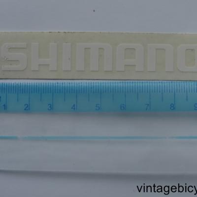 SHIMANO WHITE STICKER NOS