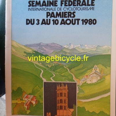 SEMAINE FEDERAL CYCLOTOURISME PAMIERS 1980
