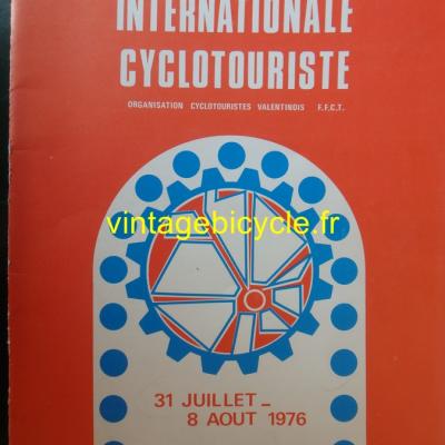 SEMAINE FEDERAL CYCLOTOURISME VALENCE 1976 PARCOURS