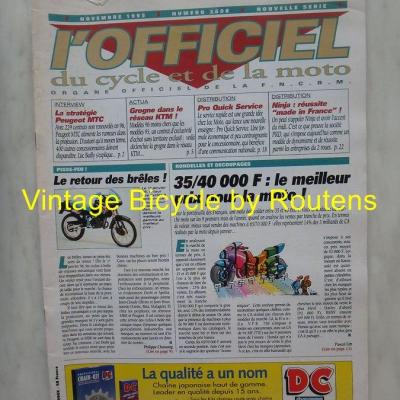 L'OFFICIEL du cycle et de la moto 1995 - 11 - N°3608 Novembre 1995