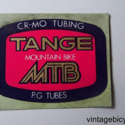 TANGE MTB ORIGINAL Bicycle Frame Tubing STICKER NOS