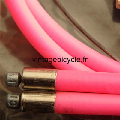 CASIRAGHI Corsa Hi Tech VTT Cables + gaines dérailleurs NOS Rose fluo