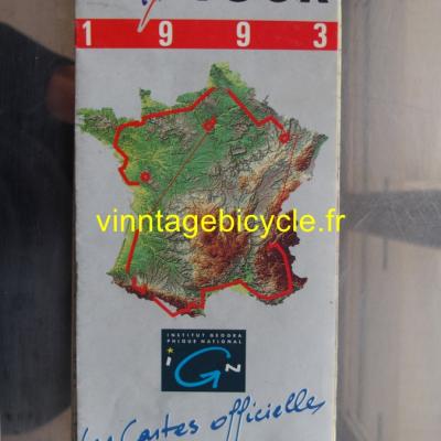 Tour de France Map 1993 Official
