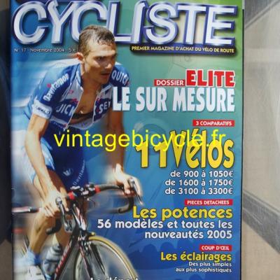 L'ACHETEUR CYCLISTE 2004 - 11 - N°17 novembre 2004