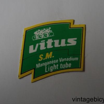 VITUS S.M. ORIGINAL Bicycle Frame Tubing STICKER NOS