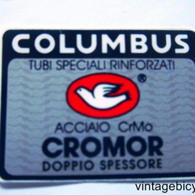 COLUMBUS CROMOR ORIGINAL Tubes autocollants NOS