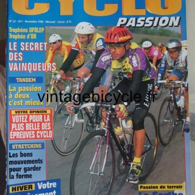 CYCLO PASSION 1996 - 11 - N°23 novembre 1996