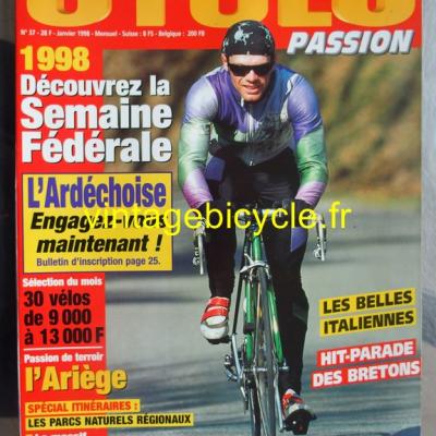 CYCLO PASSION 1998 - 01 - N°37 janvier 1998