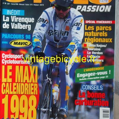 CYCLO PASSION 1998 - 02 - N°38 fevrier 1998