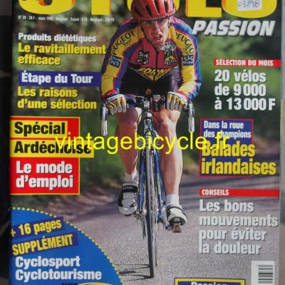 CYCLO PASSION 1998 - 03 - N°39 mars 1998