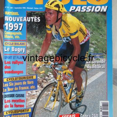 CYCLO PASSION 1996 - 09 - N°21 septembre 1996