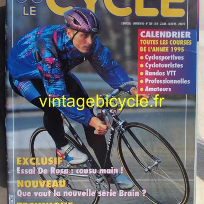 LE CYCLE l'officiel 1995 - 01 - N°219 janvier 1995
