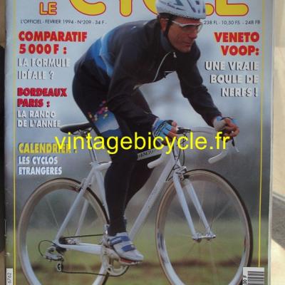 LE CYCLE l'officiel 1994 - 02 - N°209 fevrier 1994