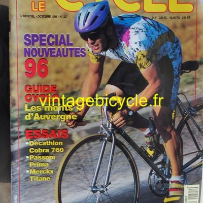 LE CYCLE l'officiel 1995 - 10 - N°227 octobre 1995
