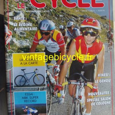 LE CYCLE l'officiel 1990 - 11 - N°172 novembre 1990