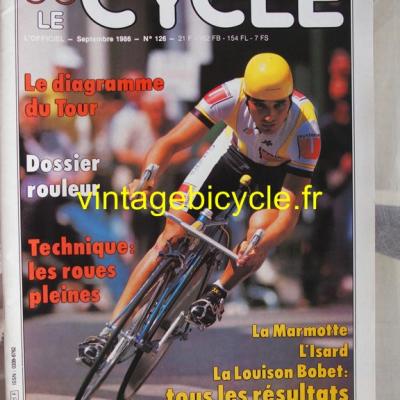 LE CYCLE l'officiel 1986 - 09 - N°126 septembre 1986