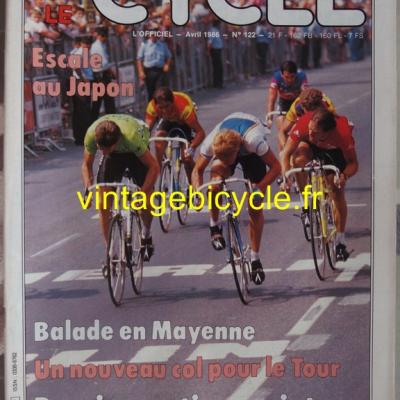 LE CYCLE l'officiel 1986 - 04 - N°122 avril 1986