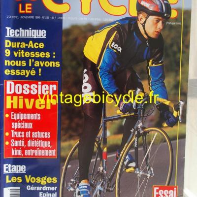 LE CYCLE l'officiel 1996 - 11 - N°239 novembre 1996