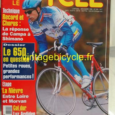 LE CYCLE l'officiel 1996 - 12 - N°240 decembre 1996