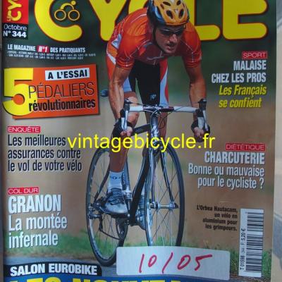 LE CYCLE l'officiel 2005 - 10 - N°344 octobre 2005