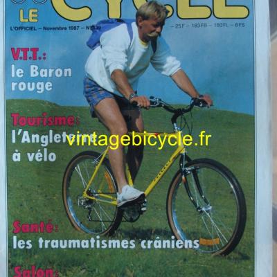LE CYCLE l'officiel 1987 - 11 - N°139 novembre 1987