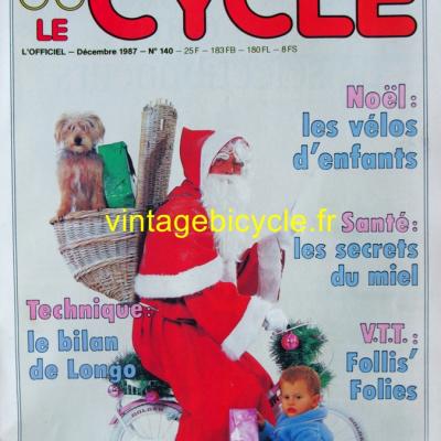 LE CYCLE l'officiel 1987 - 12 - N°140 decembre 1987