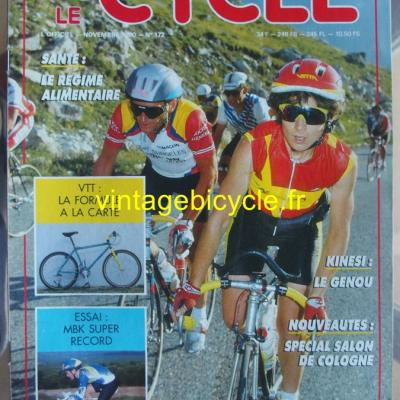 LE CYCLE l'officiel 1990 - 11 - N°172 novembre 1990