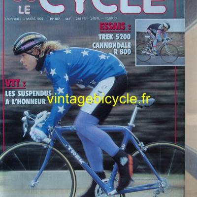 LE CYCLE l'officiel 1992 - 03 - N°187 mars 1992