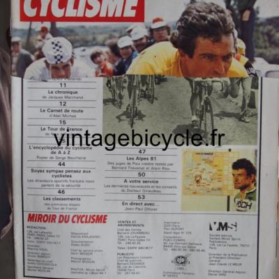 MIROIR DU CYCLISME 1981 - 07 - N°304 juillet 1981