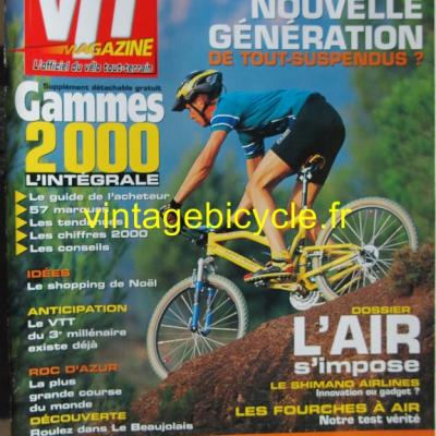 VTT MAGAZINE 1999 - 12 - N°122 decembre 1999 / janvier 2000